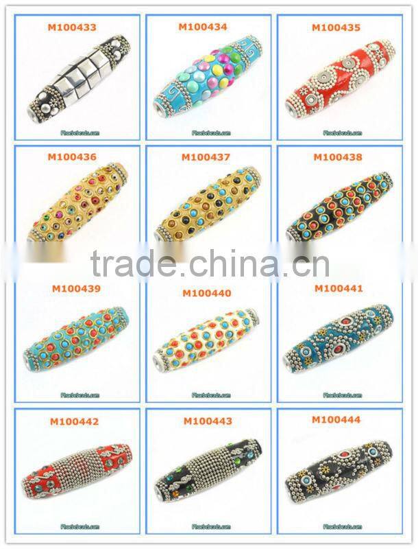 Wholesale Popular Blue Color Round Indonesia Resin Beads PCB-M100551