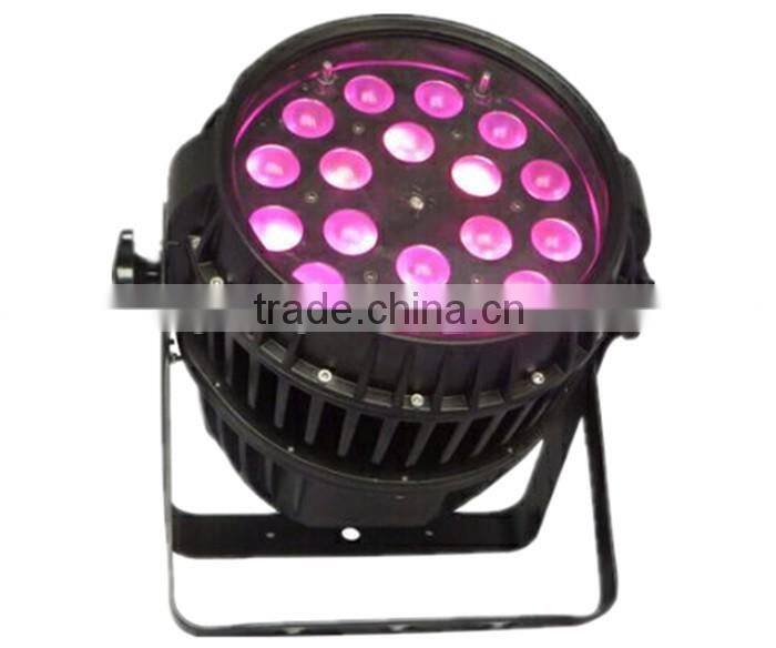 High power led par 64 RGBWA 5IN1 led stage par 18*15w led par light
