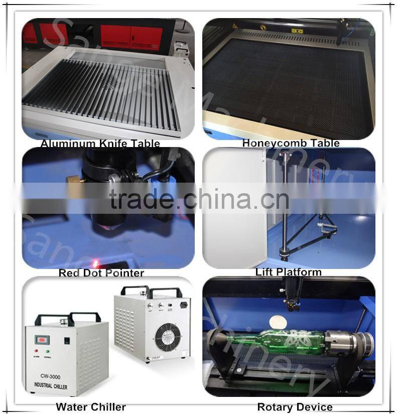 Chinese cnc laser cutter wood pen laser engraving machine with 100w co2 metal laser tube