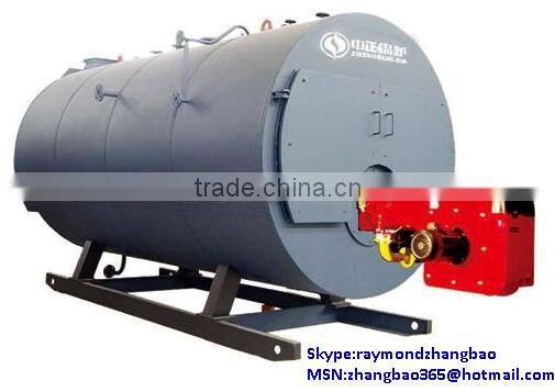 Horizontal gas fired conducting oil boiler