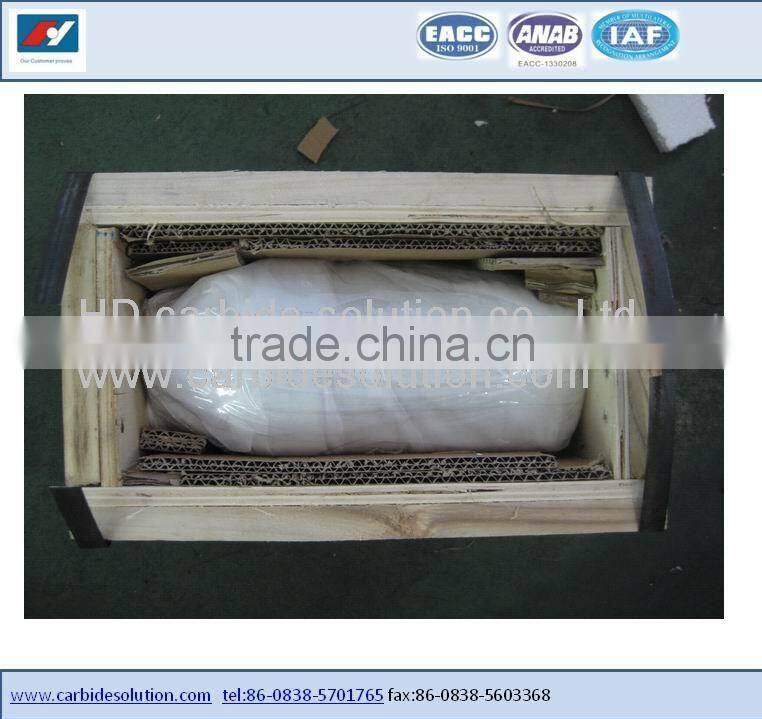 Tungsten carbide flow regulating valve for oil and gas industry