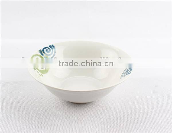 New Product colorful porcelain salad bowl/ceramic soup bowl
