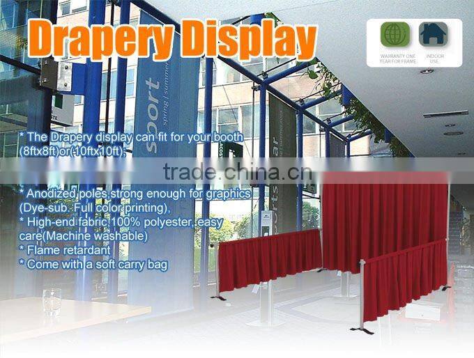 Pipe Booths Drapery DFBUR-8