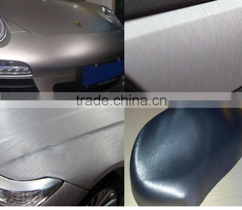 Various Colored Brushed Aluminum Car Wrap Vinyl Film Foil