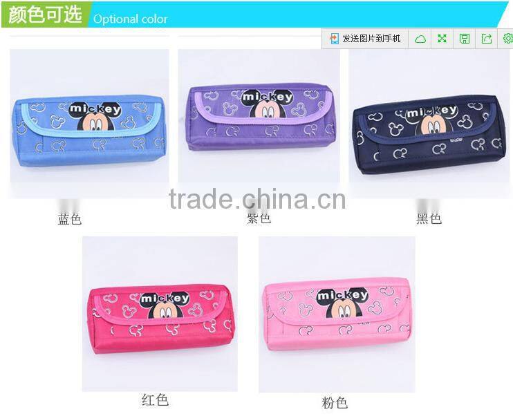 Kids daily school pencil case cheap canvs pen bag for sale