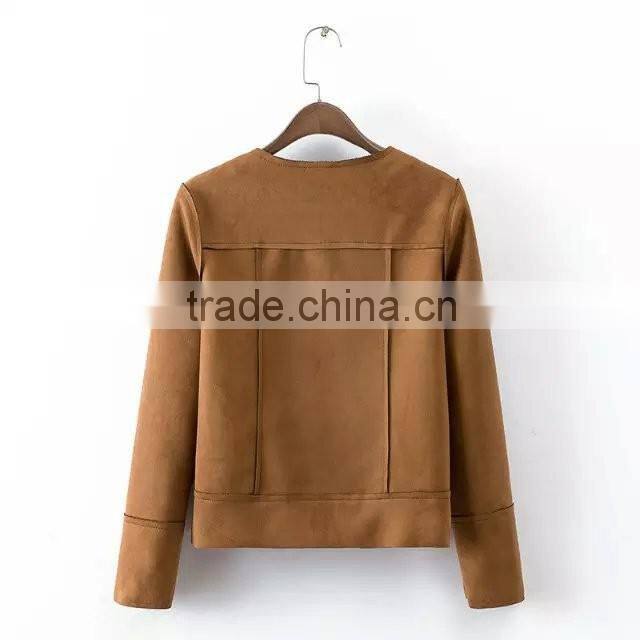 wholesale clothing two pockets front short jacket