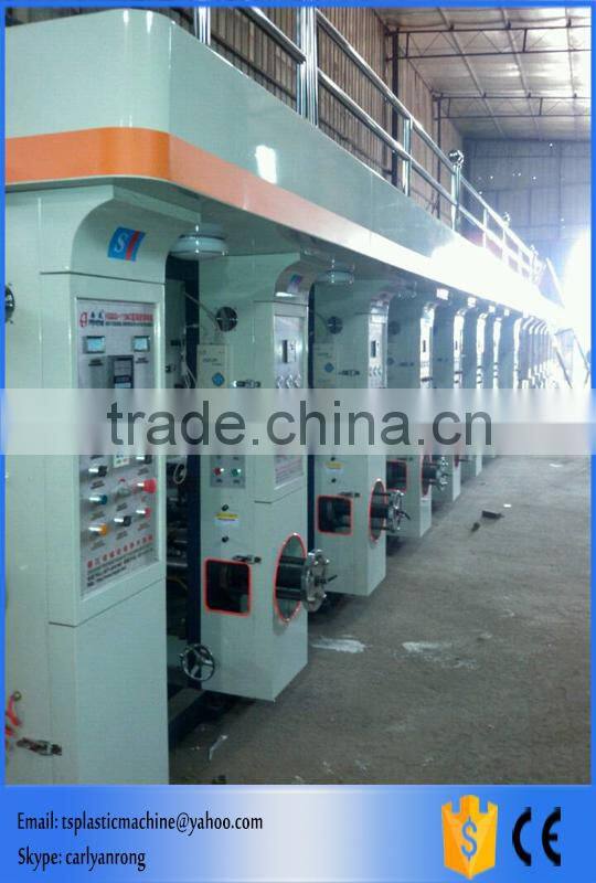 Automatic high speed rotogravure press, roto printing press