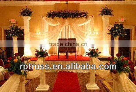 RP Aluminum pipe and drape for decorations with SGS fire proof certificate