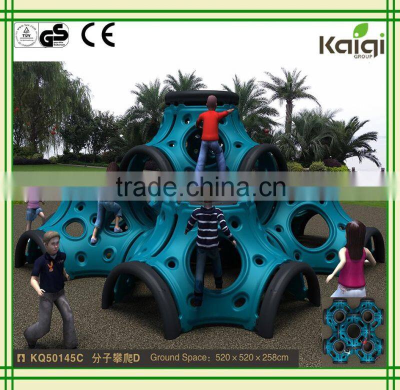 KAIQI classic Plastic Toys Series KQ50145C LLDPE Plastic Molecule climbing for children playground equipment for amusement park