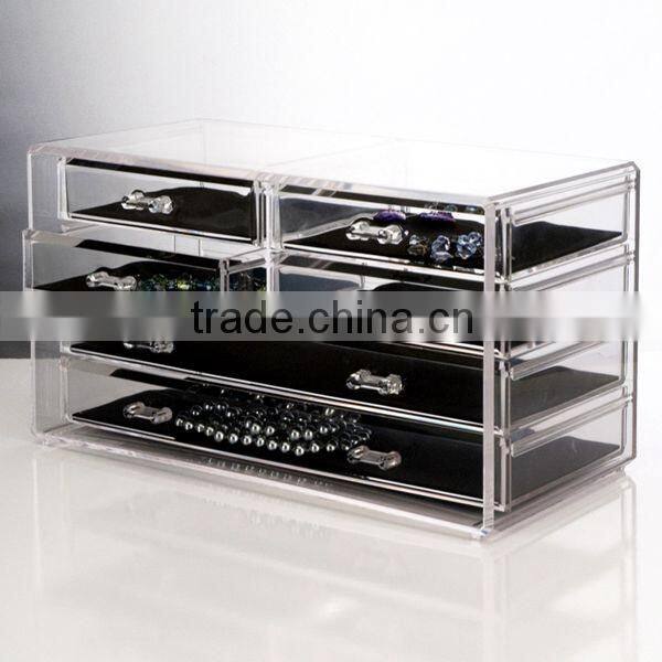 4 drawer acrylic makeup organizer