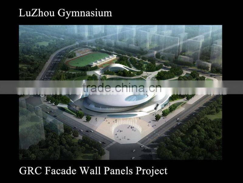 wood texture exterior decoration GRC material certain wall panel