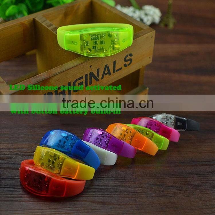 2016 China Wholesale Amazing LED Sound Bracelet,led bracelet control dmx