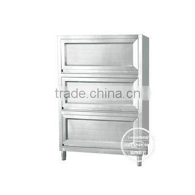 Shentop 2015 Newest Hotel/Restaurant/School kitchen cupboard Swing-up Punching Door STJFMSPC-C01 stainless steel cabinet