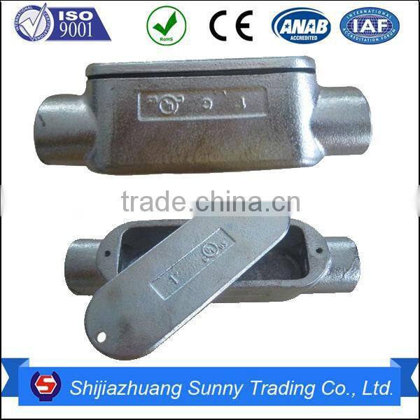 Water Proof Electrical Malleable Iron Rigid Conduit Box T Type