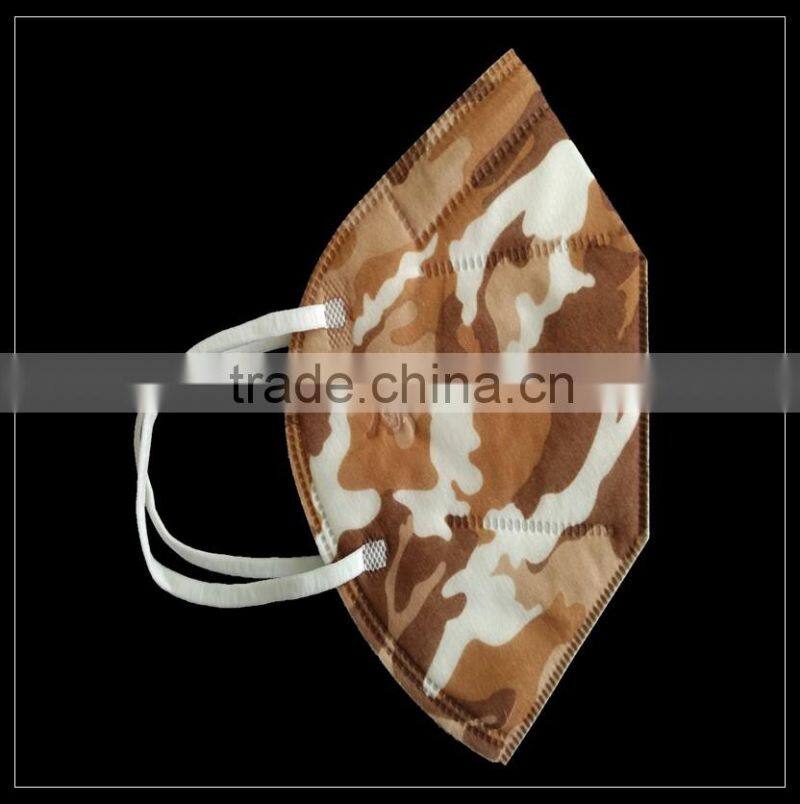 Spunlace nonwoven C shaped protective face mask with valve