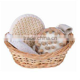 3pieces Handmade Willow Gift Basket Cheap Spa Accessories