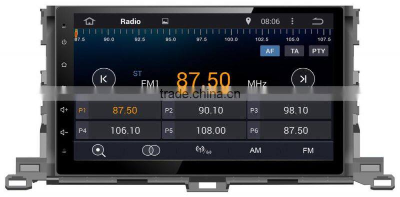 Factory supply car cassette and cd dvd and gps for toyota 2015 highlander