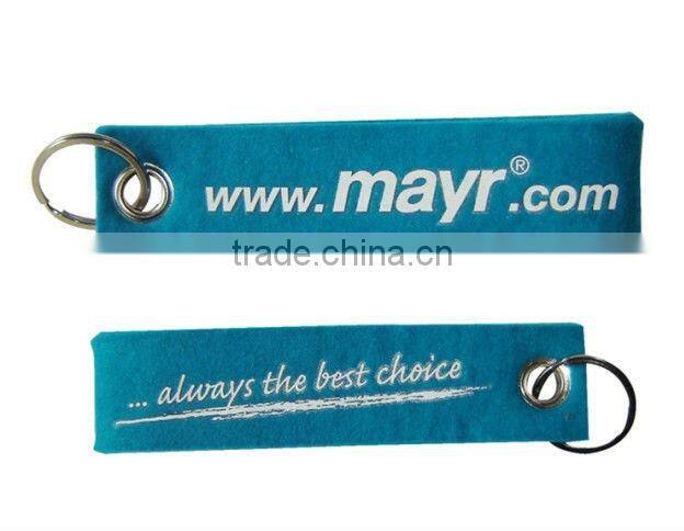 2015 China wholesale cheap felt keychain