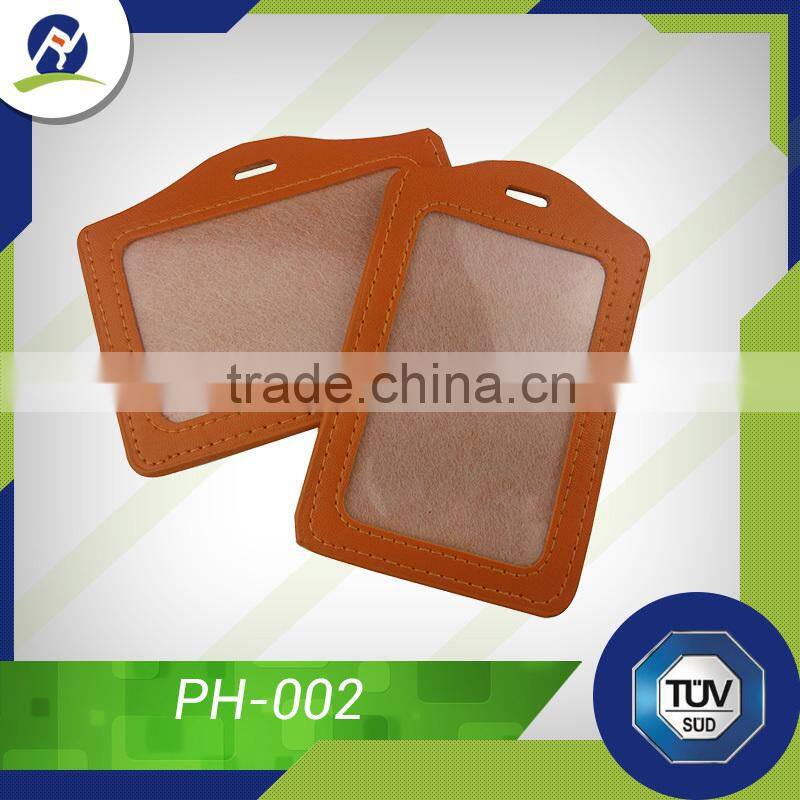Factory supply promotional high quality low cost PU card holder