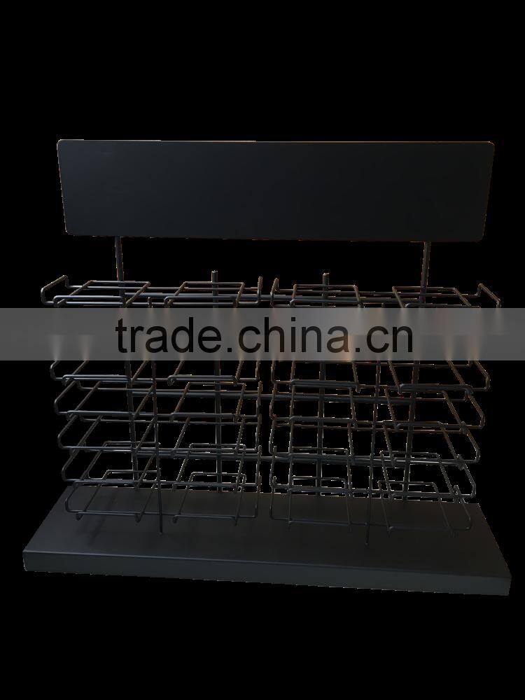 Black Powder Coating Granite/Tile Display Shelves
