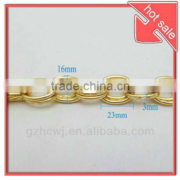 2013 hot sale aluminum metal bulk chain, bag chains