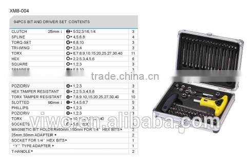 T-handle screwdriver bit set