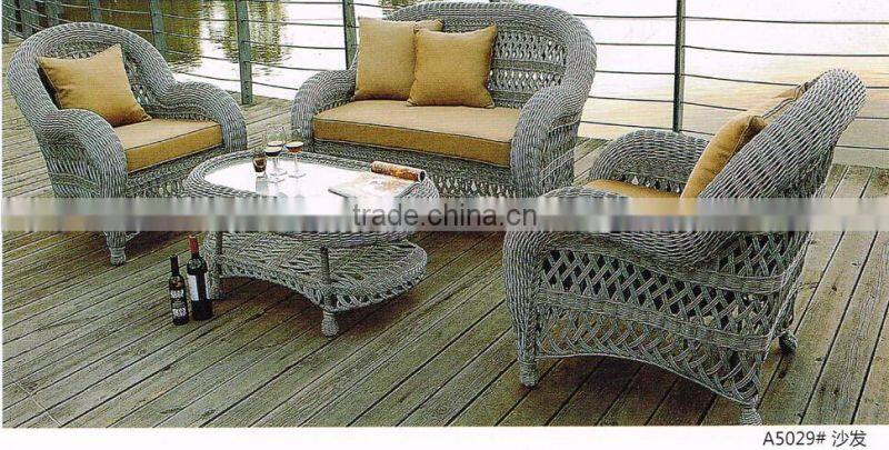 grey wicker Europe style classic model patio furniture