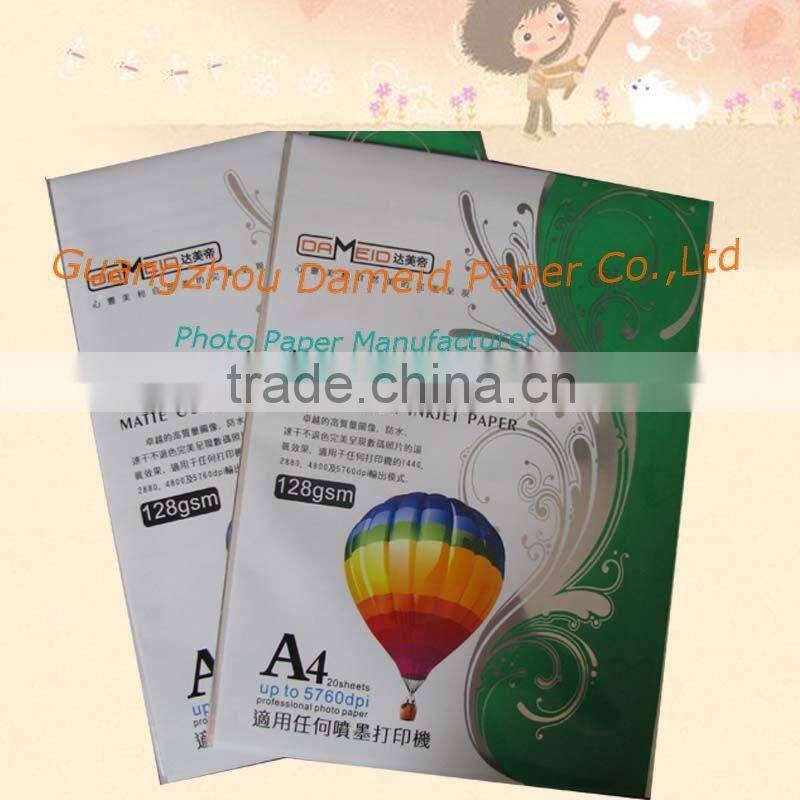 Inkjet photo paper glossy photo paper