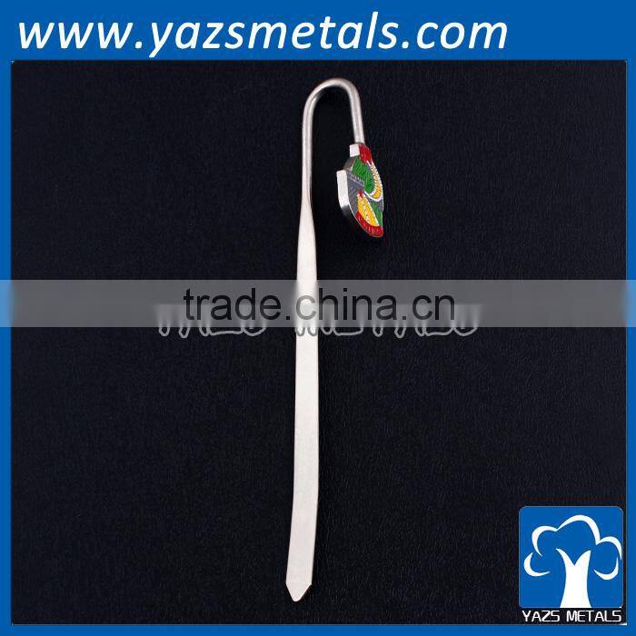 custom metal promotional bookmark in china factory