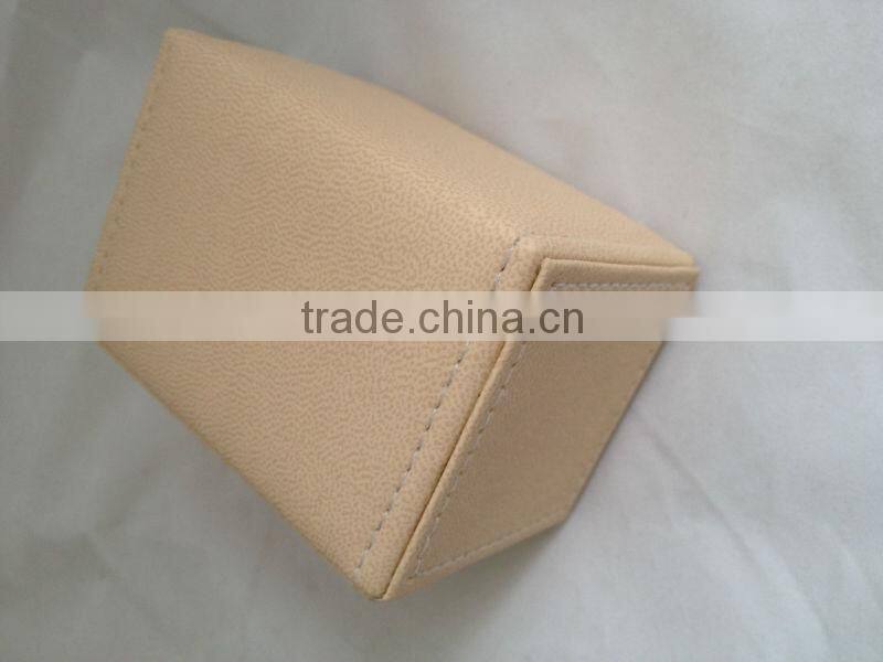 fashion square leather pen container