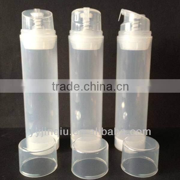 HOT SALE 150ml transparent airless bottle with pump sprayer with good quality only 0.525usd per set