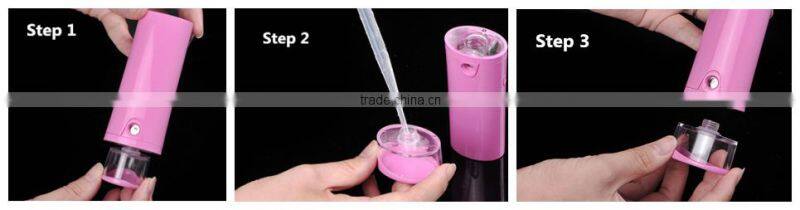 Elegant shape ultrasonic cool mist humidifier with power bank diffuser for beauty SPA beauty salon material