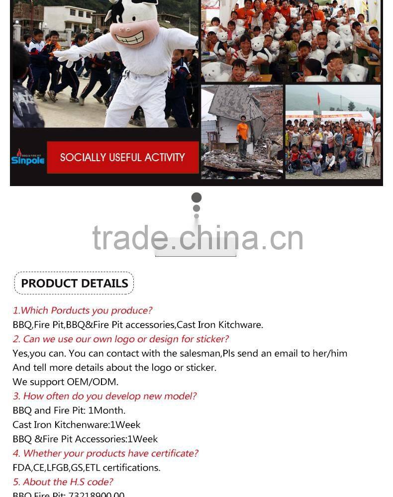 2016 Hot Sell Sinpole Camping Grill Rotisserie Kit (rotisserie Dc 12v Motor)camping Kit with CE/FDA approved