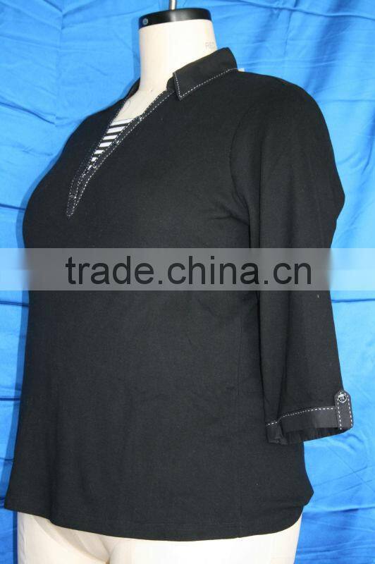 100% Cotton shirt neck plus size lehenga blouse designs