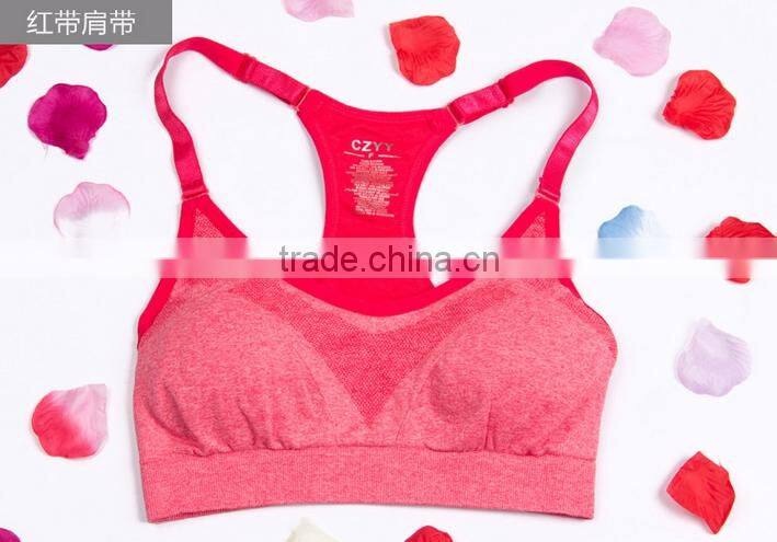 Shockproof, absorb sweat breathe freely, to run, no rims sports bras, fitness yoga