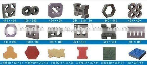 Road paving block making machine with small invest