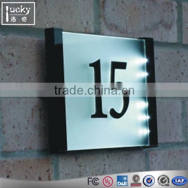 Available custom size Illumination led house/office sign plaque