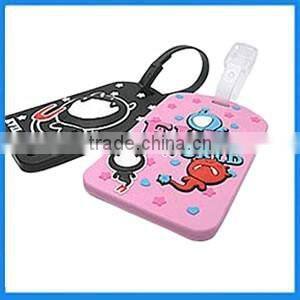 Custom Creative 2D baskball football shape cheap plastic luggage tags 3D logo name tags