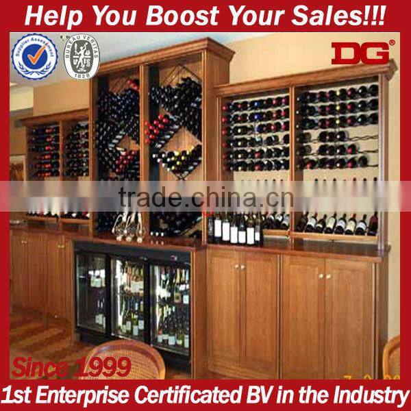 Luxury wine bottle holder wall cabinet wine barrel furniture