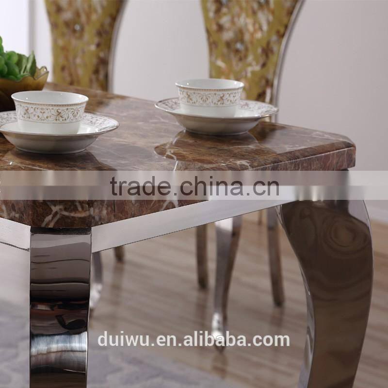 Italian modern simple natural marble platner dining table