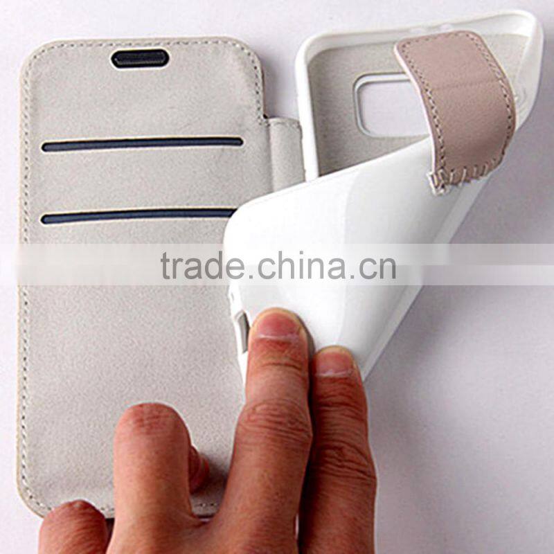 Good quality durable leather flip case for Samsung galaxy S6