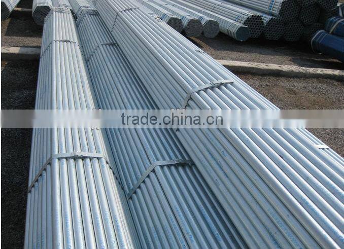 Hot dipped galvanised scaffolding EN39 steel pipe