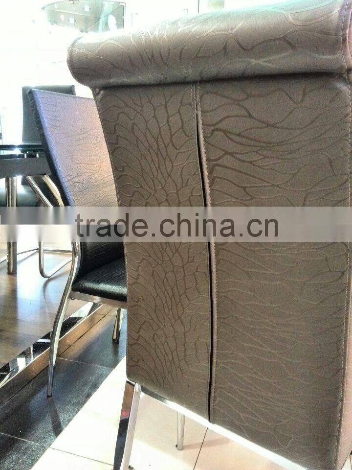 TB elegant modern dining chairs pu living room chair with pu leather