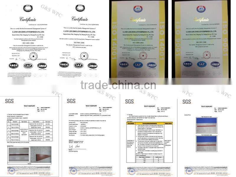 China manufactory wpc decking floor /WPC solid decking/WPC decking board