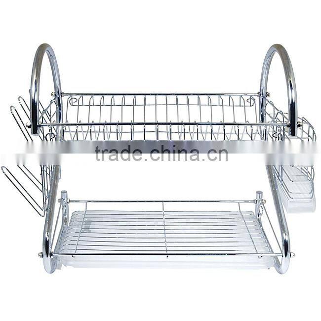 Icegreen Silver Stainless Steel In-Sink Dish Rack/ Drain Rack
