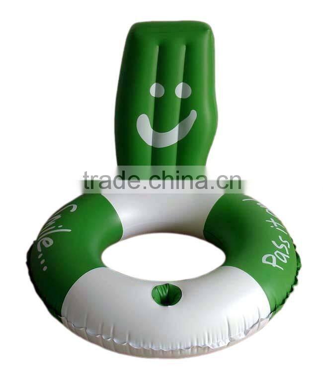 Green face lead to PVC inflatable swim ring
