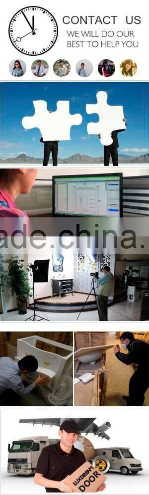 Colorful glass basin MDF cabinet commercial bathroom vanity