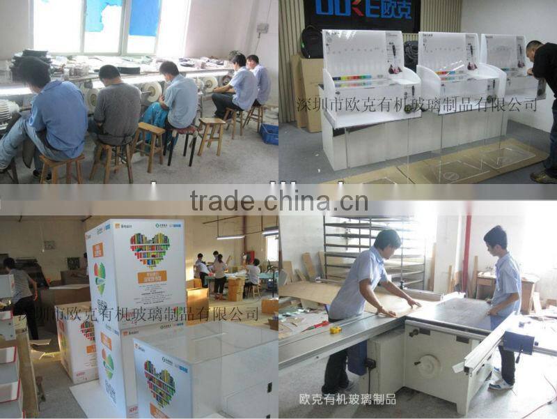 Acrylic modern colored kitchen ceramic knife block set