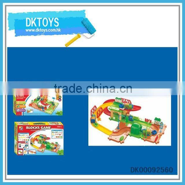 2016 funny design battery operated block train toy,b/o toy train