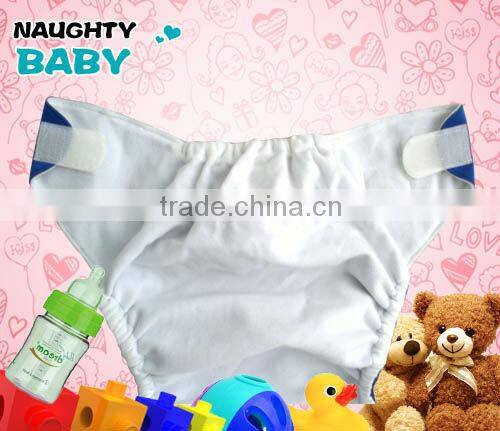 Wholesale Naughty baby Reusable Washable hook & loop Pocket baby Cloth Diaper nappy factory